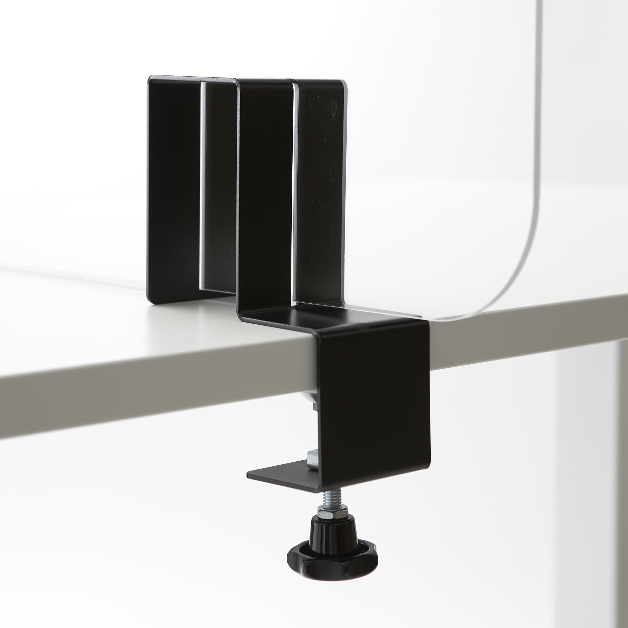 Support avec pince a vis pour plaque en plexiglass