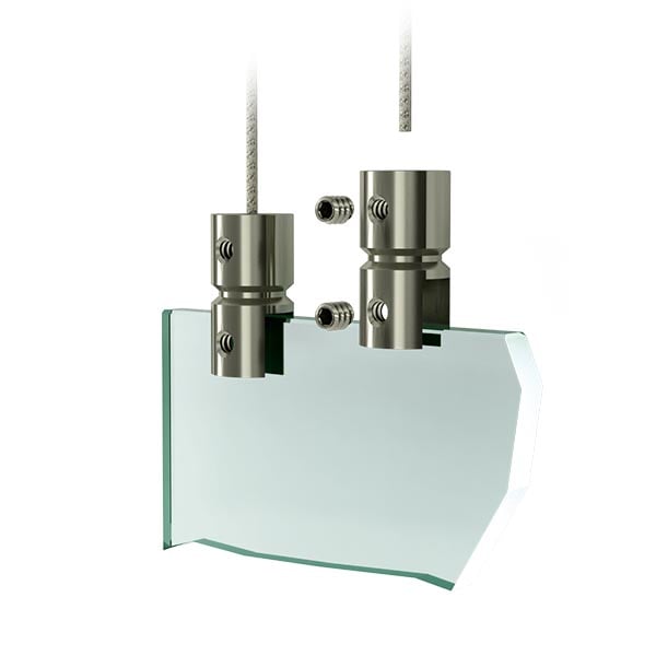 Support de plaque - Systeme de suspension acrylique