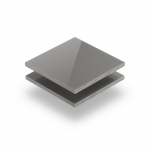 Plexiglass satiné gris ciment brilliant