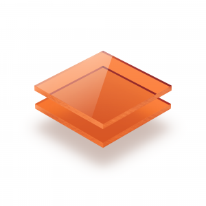 Plexiglass teinté orange