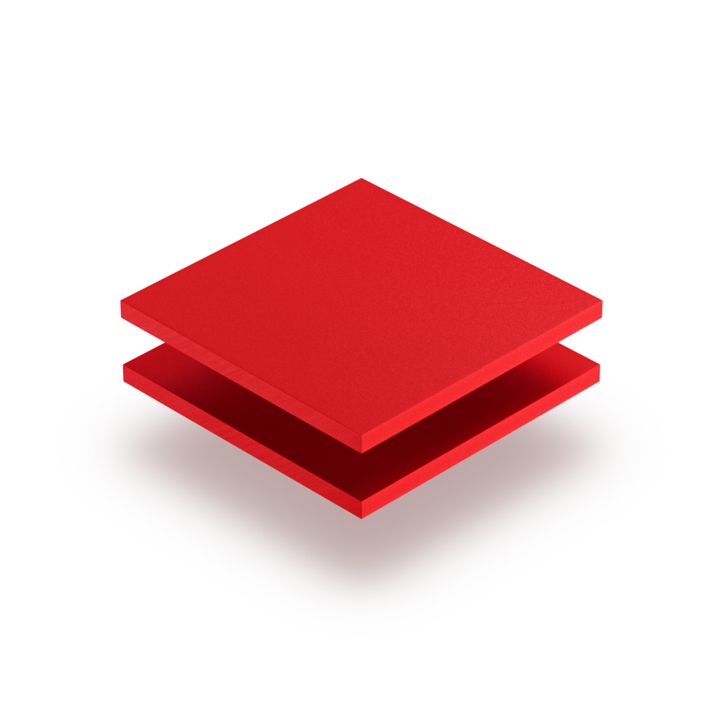Plaque PVC expansé rouge