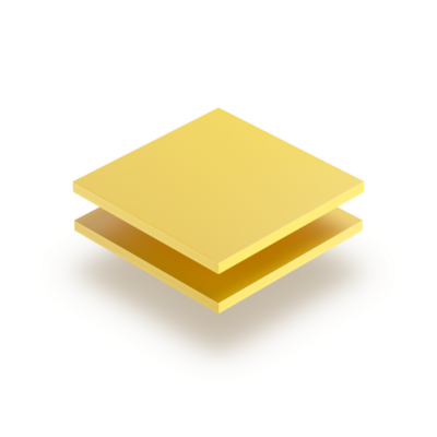 Plaque PVC expansé jaune