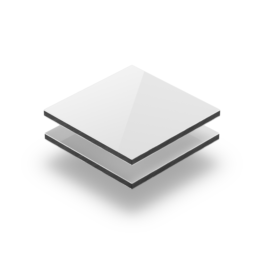 Panneau composite aluminium blanc brillant