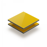 Panneau composite aluminium jaune