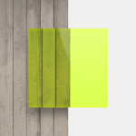 Plaque plexiglass fluorescent vert