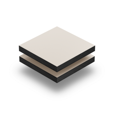 Panneau HPL structuré blanc crème