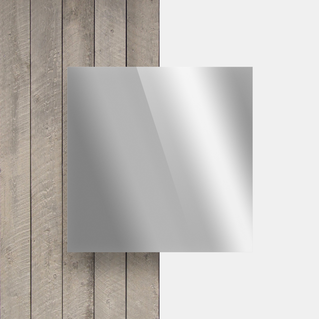 Plaque plexiglass miroir argent
