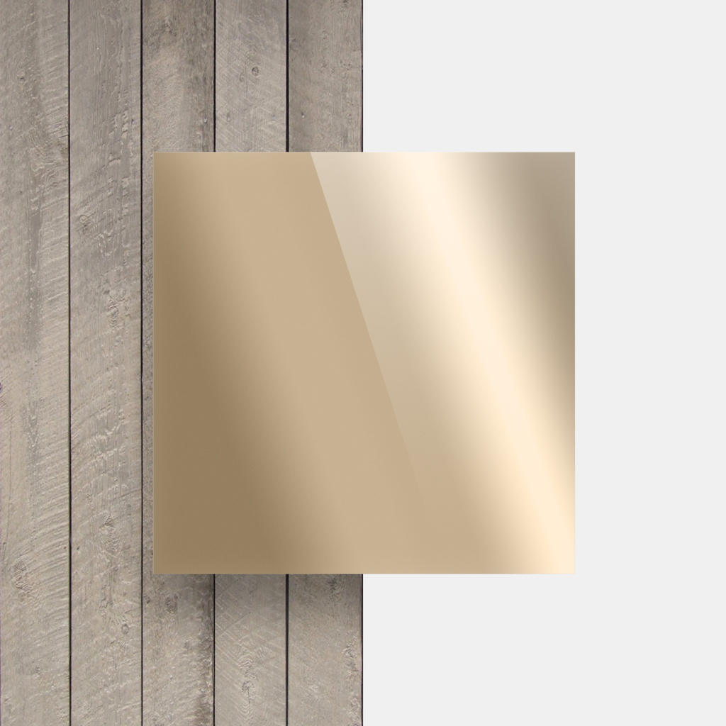 Plaque plexiglass miroir or