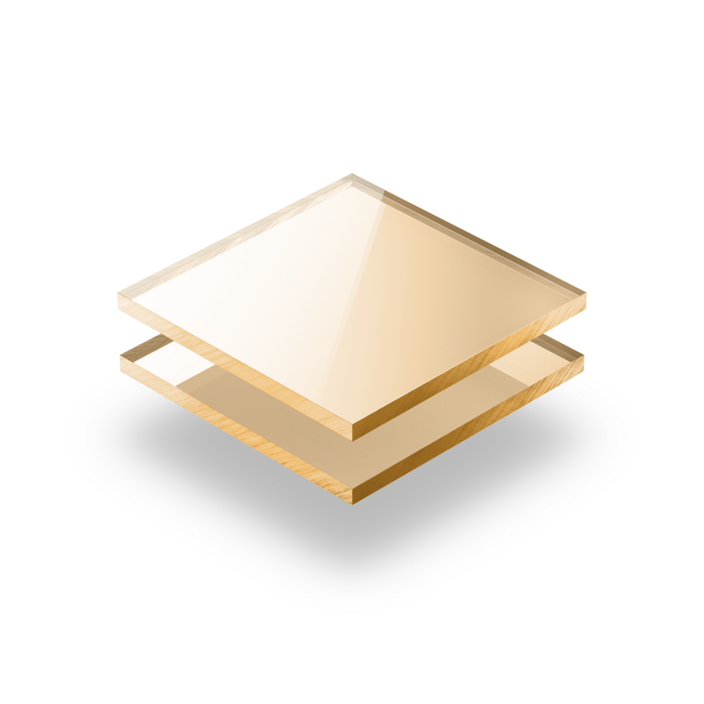 Plaque plexiglass miroir or