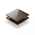 Plexiglass mirroir bronze