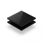 Plaque avec lettres noir 8mm