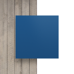 Devant plaque de lettres en acrylique bleu mat