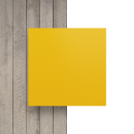 Devant plaque de lettres en acrylique jaune signalisation mat