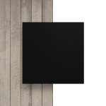 Devant plaque de lettres en acrylique noir mat