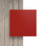 Devant plaque de lettres en acrylique rouge de securite mat
