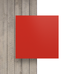 Devant plaque de lettres en acrylique rouge signalisation mat