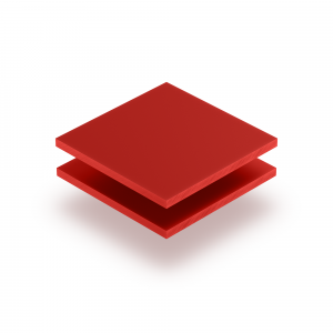 Plaque de lettres en acrylique rouge de securite mat