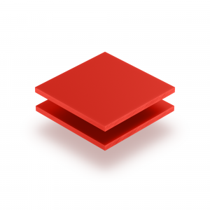 Plaque de lettres en acrylique rouge signalisation mat
