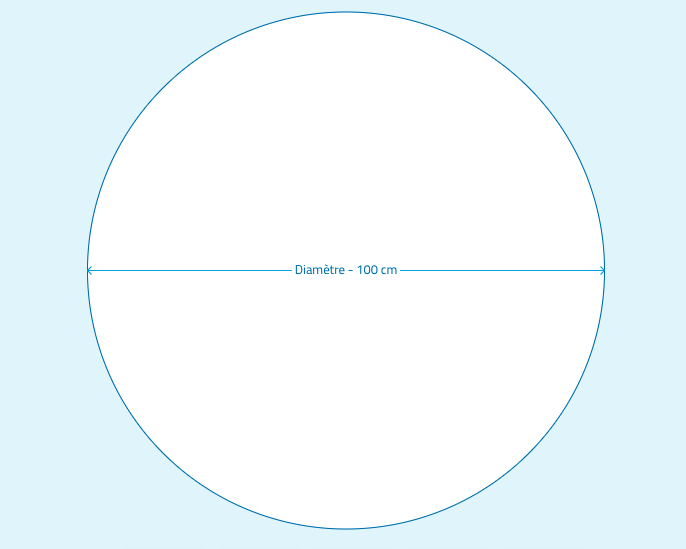 Panneau de disque rond en plexiglas transparent, feuille de cercle