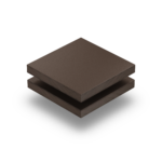 Panneau HPL structuré 6mm brun chocolate RAL 8017