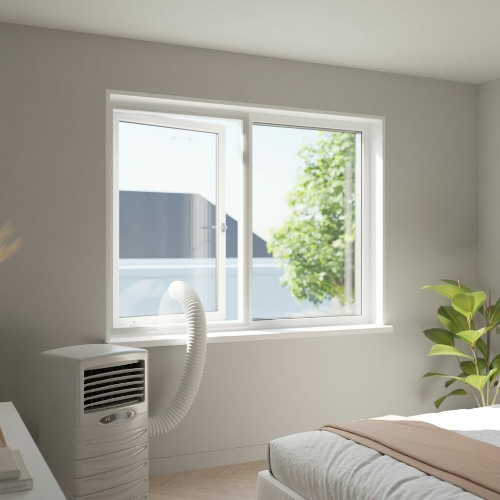 Calfeutrage fenêtre en plexiglass 4 mm pour climatiseur mobile