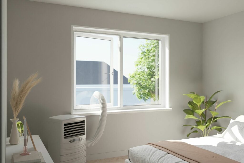 Calfeutrage climatiseur mobile pour fenêtre battant