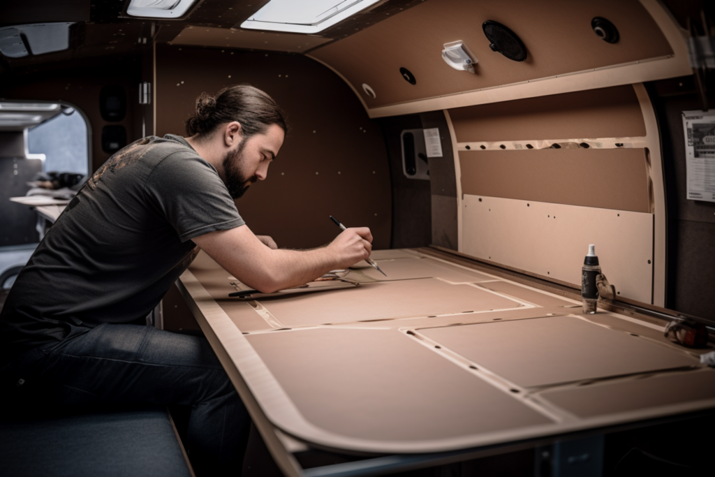Plateau de table pour camping-car