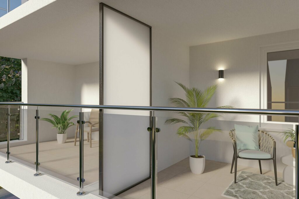 Cloison de séparation pour balcon en plastique | Fabriquée sur mesure