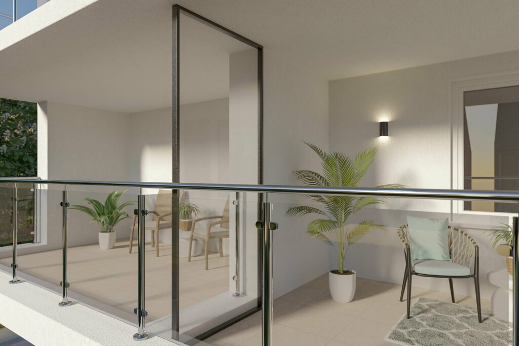 Cloison de séparation pour balcon en plastique | Fabriquée sur mesure