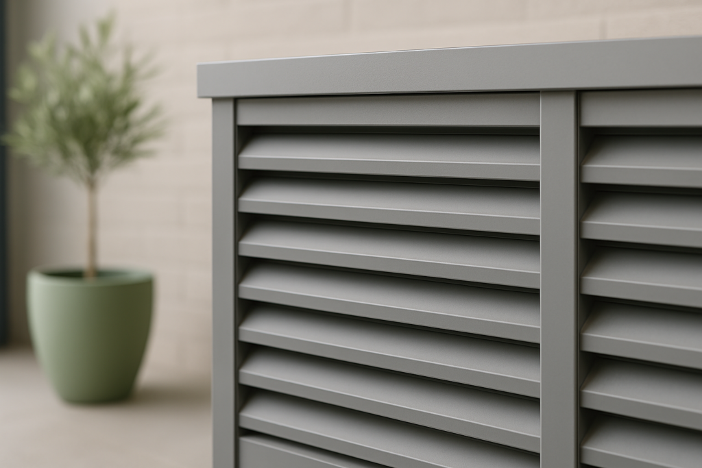 Cache pour pompe à chaleur | Plaqueplastique.fr