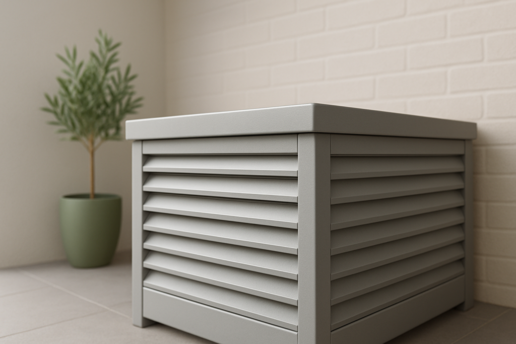 Cache pour pompe à chaleur | Plaqueplastique.fr